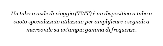 Cos'è un tubo per onde di viaggio?