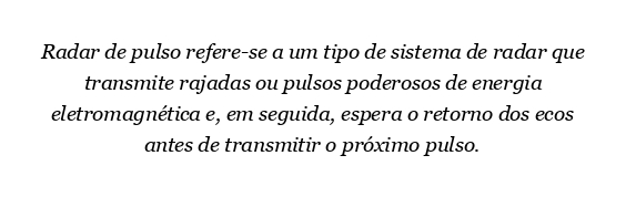 O que queremos dizer com Radar Pulse?