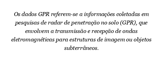 O que significam os dados GPR?