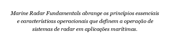 Quais são os fundamentos do radar marítimo?