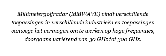 Waar wordt mmwave-radar voor gebruikt?