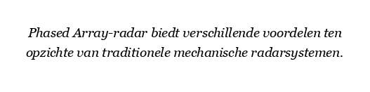 Wat zijn de voordelen van progressieve array-radar?