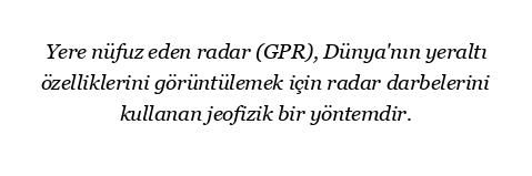Yere nüfuz eden radar nedir?